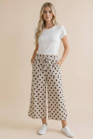 Moonstone Dot Wide Pants