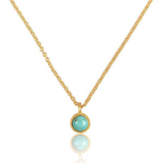 Turquoise Dainty Pendant Necklace