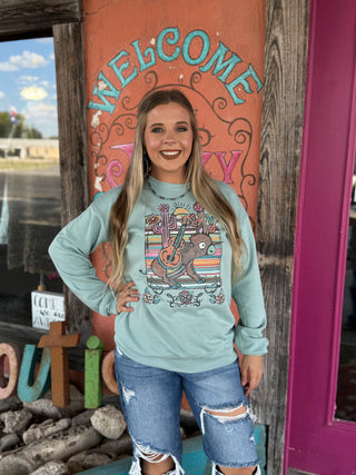 Burro Breeze Dusty Blue Sweatshirt