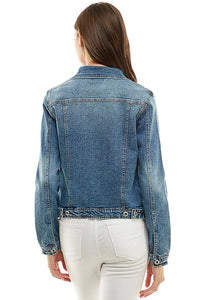 Stretchy Casual Denim Jacket