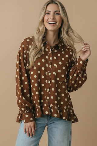 Augustine Polka Dot Top