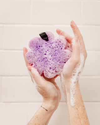 French Lavender Wild Flower Soap Sponge
