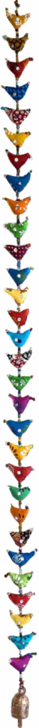 Colorful Thirty Birds Hanging Bell