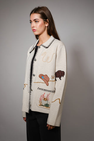 Western Romance Sweater Jacket
