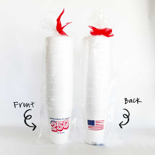 July 4th Patriotic 250th Foam Cup