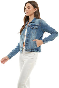 Stretchy Casual Denim Jacket