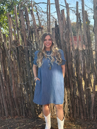 Lillian Denim Day Dress by Easel