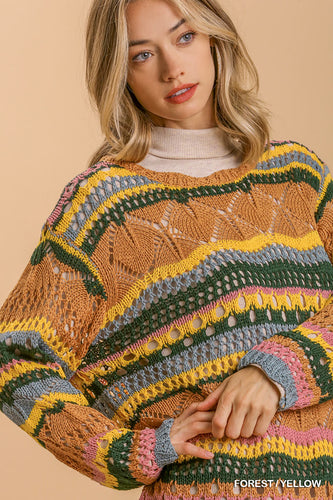 Kate Crochet Knit Sweater