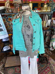 Audrey Jacket in Turquoise
