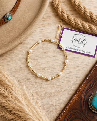 Amarillo Pearl Stack Bracelet