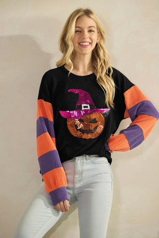 Autumn Ember Pumpkin Rib Top