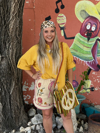 Tinsley Gauze Button Down Top