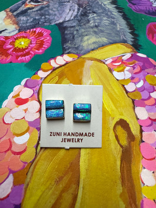 Opal Square Earring
