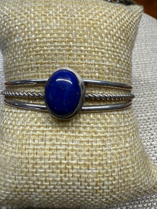 Braided Lapis Cuff