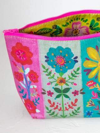 Reversible Zip Pouch LG Rainbow Flr