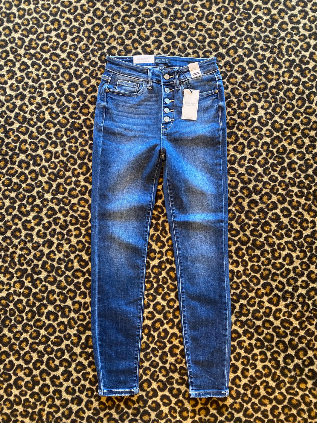 Button Fly Skinny Fit Judy Blue Jeans