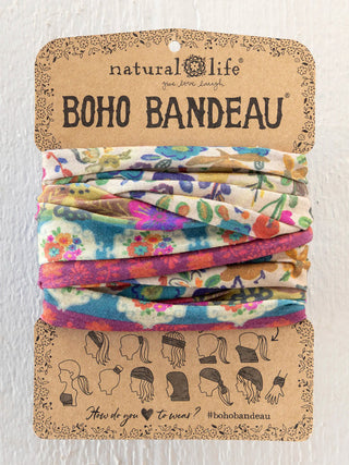 Cream Borders Full Boho Bandeau® Headband