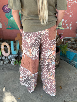 Bambi in the Pines Wide-Leg Pants - by Easel