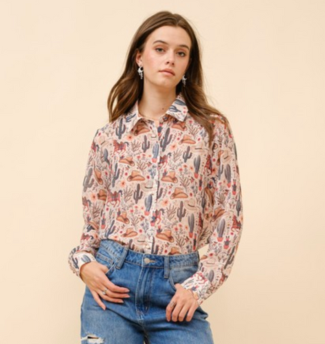 Terlingua Chiffon Blouse