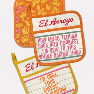 Baking Thing Marquee Pot Holders - Set of 2