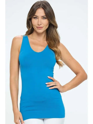 Boone Azure Blue Tank Top