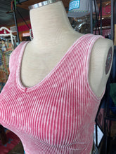 Load image into Gallery viewer, Ribbed Cropped Brami - Dusty Pink
