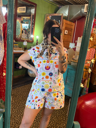 Flores White Top by Ivy Jane