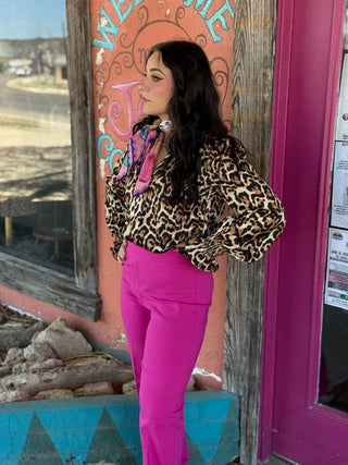 Pink Skies Pull On Dress Pants