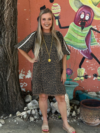 Lulie Cedar Leopard Dress