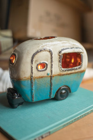 Happy Camper Ceramic Lamp