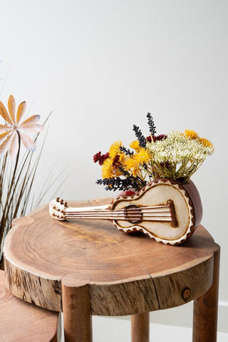 Honky Tonk Ceramic Guitar Planter