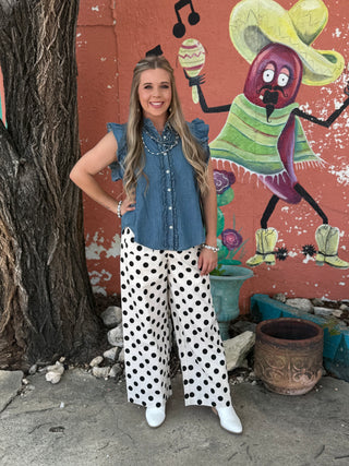 Bluebonnet Denim Top by Easel