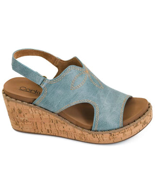 Darlin Turquoise Wedge by Corkys