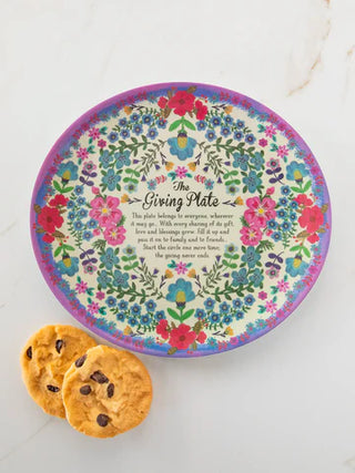 Cream Melamine Giving Plate