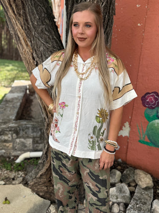 Seaflower Sequin Blouse