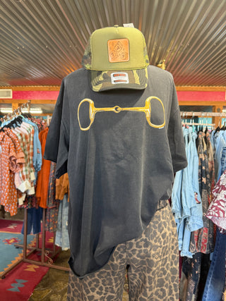 Gold Horse-Bit Tee