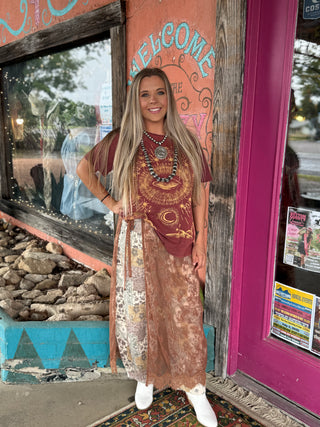 Rustic Romance Lace Wrap Skirt