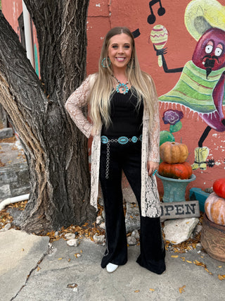 Suede Flare Pants by Vocal