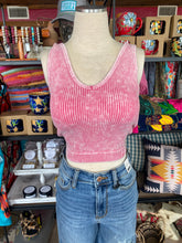 Load image into Gallery viewer, Ribbed Cropped Brami - Dusty Pink