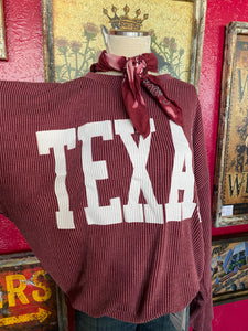 Texas Knit Sweater in Wine