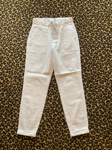 Judy Blue Joggers - White Denim