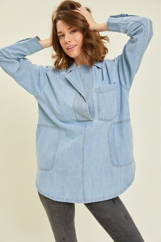 Harlow Denim Top