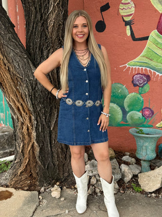 Daisy Dark Denim Dress