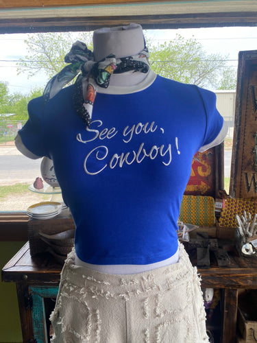 See You Cowboy Baby Tee