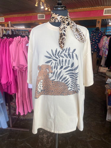 Easy Cheetah Top by Easel