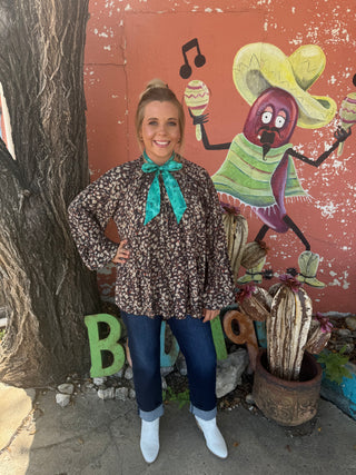 Wildwood Braided Leopard Blouse