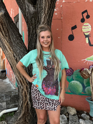 Safari Chic Leopard Mini Skirt