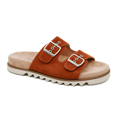 Feelin Saucy Platform Rust Sandals by Corkys