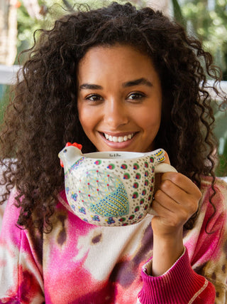 Penny The Chicken Folk Art Coffee Mug