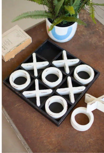 Wooden Tic-Tac-Toe Game